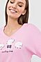 Комплект женский (джемпер, брюки) MARK FORMELLE (Розовый +розовая клетка) 21-10043ПП-2 #673973