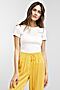 Комплект женский (футболка, бриджи) MARK FORMELLE (Молочный +орнамент на желтом) 21-12276ПП-14 #673984