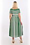 Платье BRASLAVA (Зеленый, Белый) 5915/34 #679155