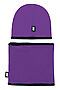 Комплект (Шапка + Снуд) BODO (Фиолетовый (черный)) 13-154U #688422