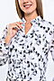 Блуза BRASLAVA (Белый, Черный) 156-24/25 #700097