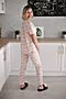 Пижама Старые бренды (Кошки на розовом) ЖП 072 #705907