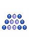 Новогодний шар 12шт BONNA (Фиолетовый/синий) Е93135 #712498