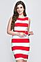 Платье BELLUCHE (Белый, Красный) ПГИ1303-02 #713431