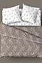 Комплект постельного белья Евро TEIKOVO (Серо-коричневый) 722537 #718953