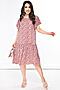 Платье LADY TAIGA (Цветы на розовом) П2383 #728865