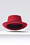 Шляпа "Последний магнат" Nothing Shop (Красный, черный) 291967 #733156