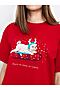 Пижама (футболка, леггинсы) MARK FORMELLE (Красный +собачки на т.синем) 22-15571ПП-5 #735006