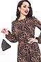 Платье LADY TAIGA (Мультиколор (чёрный, шоколад)) П3139 #743844