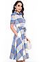 Платье LADY TAIGA (Голубая клетка) П3222 #745506