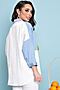 Блуза LADY TAIGA (Белый, Голубой) Б3309 #755993
