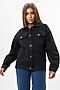 Джинсовая куртка женская оверсайз черного цвета MTFORCE (Черный) 7752Ch #781054