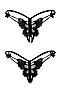 Трусики с открытой интивной зоной "Бабочки в животе" LE CABARET (Черный, белый) 298610 #804984