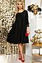 Платье LADY TAIGA (Мерцающий черный) П4587 #813508