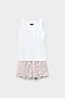 Пижама TRIKOZZA (Белый, абстрактные цветы) #836477