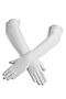 Перчатки вечерние сетчатые эластичные длинные женские перчатки "Тайны прошлого" LE CABARET (Белый,) 305992 #838217