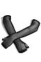 Митенки вечерние черные сетчатые эластичные длинные женские перчатки без... LE CABARET (Черный,) 305989 #839466