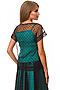 Блуза REMIX (Черно-зеленый/Горох) 6547 #84245