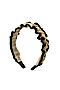 Ободок обруч для волос широкий ободок с крупными рюшами "Эвора" Nothing But Love (Черный, слоновая кость,) 306785 #850589