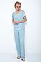 Пижама 1001 DRESS (Голубой,веточки) #851161