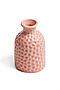 Ваза керамическая ваза декоративная с глазурью ваза рельефная для цветов... Nothing Shop (Пастельно-розовый,) 307520 #853654