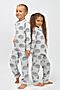 Детская пижама с брюками Ежики арт. ПУ-013-045 НАТАЛИ (Серый) 32209 #875489