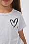Детская футболка Сердечко меланж арт. ФУ/сердечко-меланж НАТАЛИ (В ассортименте) 31237 #876154