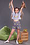 Пижама с шортами Картошка фри арт. ПД-019-046 НАТАЛИ (Серый меланж) 31224 #876159