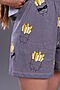 Пижама с шортами Картошка фри арт. ПД-019-046 НАТАЛИ (Серый меланж) 31224 #876159