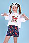 Пижама с шортами Арбуз арт. ПД-019-037 НАТАЛИ (Белый) 22441 #880691