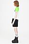 Комплект женский: футболка укороченная и шорты с завышенной посадкой NOTA BENE (Неон зеленый) 201402003 #886932