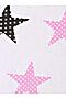 Простыня на резинке круглый матрас "Пэчворг-розовый" МАТВЕЙКА (Белый) #910918
