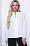Блуза "Классика в моде" LADY TAIGA (Белый) Б7188 #913384