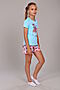 Пижама с шортами ПД-009-027 НАТАЛИ (Светло-бирюзовый) 41905 #915635