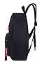 Рюкзак MERLIN ACROSS (Черно-красный) G706 #925689