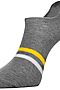 Носки CHOBOT (Серый меланж-белый-жёлтый) #930970