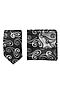 Набор из 2 аксессуаров: галстук платок "Мужские игры" SIGNATURE (Черный, серый,) 300066 #950204