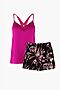 Пижама INDEFINI (Розовый, Чёрный) 3240TDP #950327