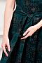 Платье BRASLAVA (Тёмно-бирюзовый чёрный цветы) 4732-6 #952851