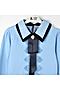Блузка длинный рукав с брошью СОЛЬ&ПЕРЕЦ (Голубой) SP9388 #961077