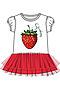 Платье PLAYTODAY (Белый,Красный) 12422052 #966564