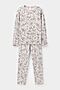 Пижама VERY NEAT (Бежевый,цветочный этюд) #969134