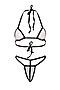 Комплект эротического белья "Леди Лилит" LE CABARET (Коричневый, черный, бежевый,) 305679 #974705