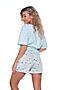 Пижама с шортами 052-053 с шортами Очарование НАТАЛИ (Светло-мятный) 47737 #978077