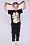 Детская футболка Д-4 НАТАЛИ (Черный) 47050 #978696