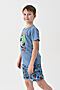 Пижама с шортами Пижама Роллер-спорт НАТАЛИ (Индиго) 46806 #978993