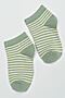 Детские носки стандарт Полосочка комплект 3 пары НАТАЛИ (Олива) 47803 #985302