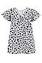 Платье АПРЕЛЬ (Черный леопард на белом) #985815