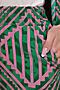 Костюм (Рубашка+Брюки) LADY TAIGA (Зелено-розовый) К9004 #987363