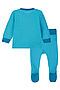 Комплект детский трикотажный для мальчиков: боди, кофточка, ползунки PLAYTODAY (Голубой,белый) 12419060 #999820